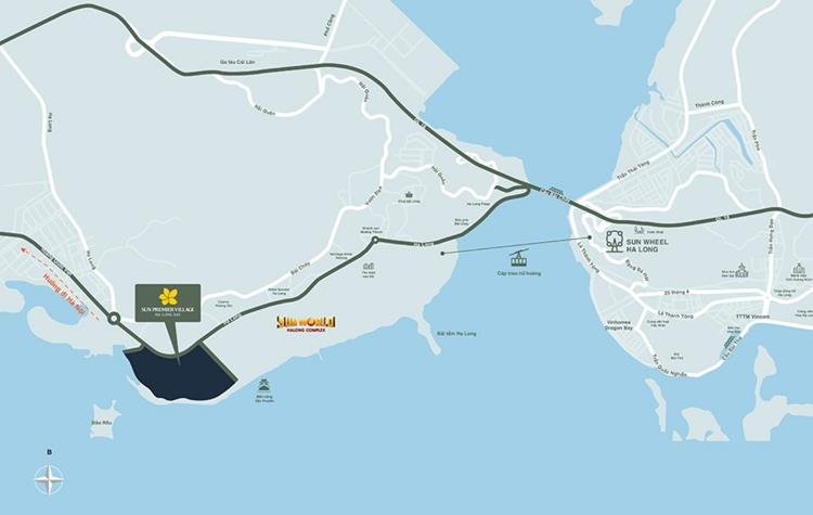 Vị trí dự án Sun Grand City Feria Hạ Long