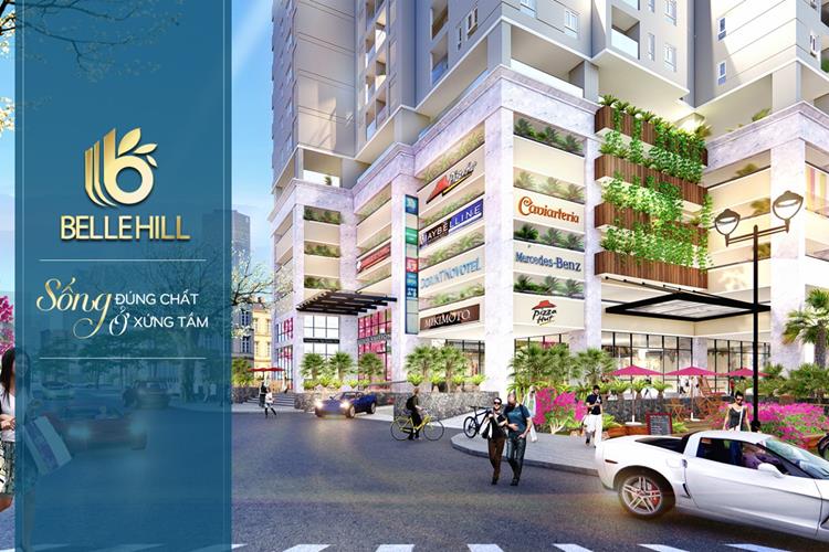 Cổng trước dự án căn hộ Belle Hill Nha Trang