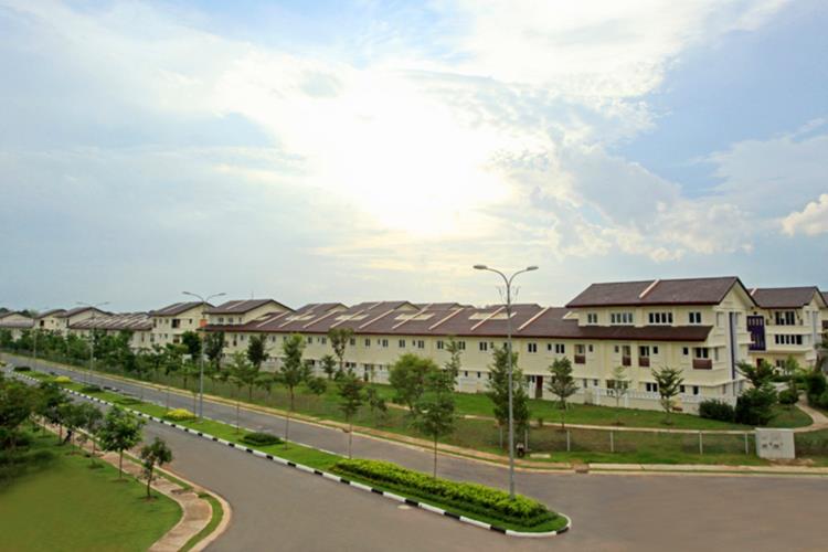 Tiến độ xây dựng nhà phố EcoLakes Mỹ Phước 