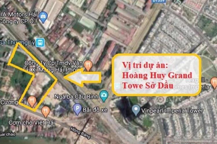 Vị trí dự án chung cư Hoàng Huy Grand Tower Hải Phòng