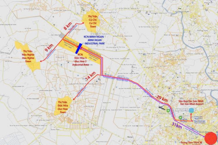 o503-450169 Vị trí dự án khu công nghiệp Đức Hòa III – Slico Long An