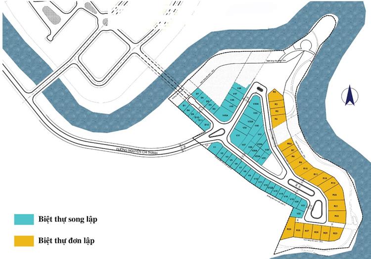 Mặt bằng phân lô dự án Royal Riverside Dương Đông 