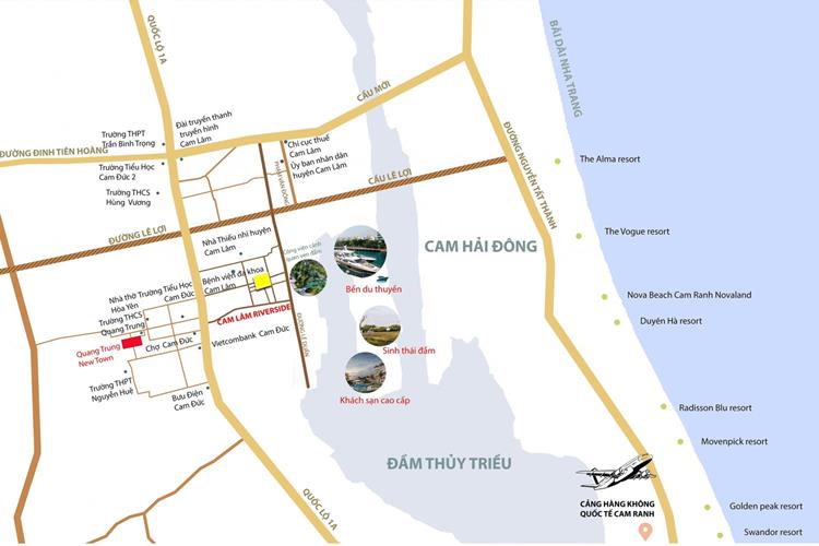 o512-856636 Vị trí dự án Cam Lâm Riverside