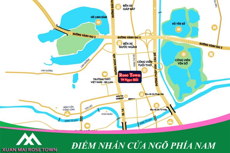 Vị trí chung cư Rose Town Hà Nội