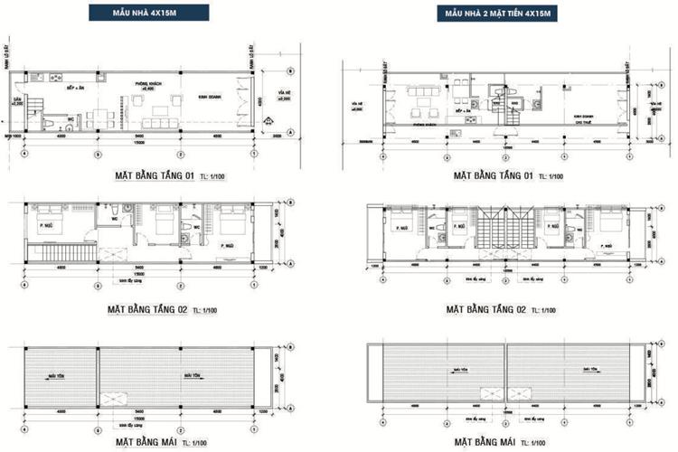 Mặt bằng thiết kế các tầng tại dự án Hoàng Tiến Central 