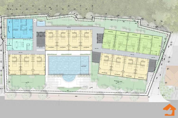 Mặt bằng chính thức dự án căn hộ Leman Cap Residence tại Vũng Tàu