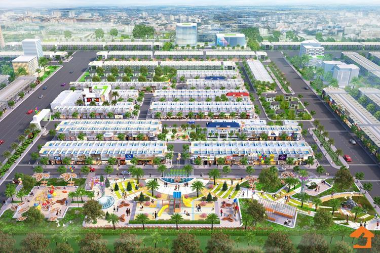 Công viên trung tâm của dự án Crystal Central tại Bàu Bàng