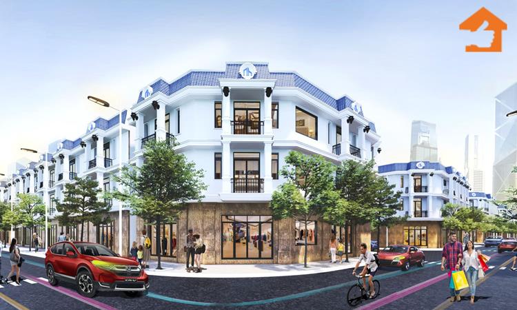 Phối cảnh nhà phố Queen Home An Phú