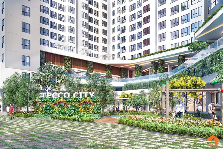 Phối cảnh cổng chính dự án căn hộ Aster Garden Towers (Tecco City) Bình Dương