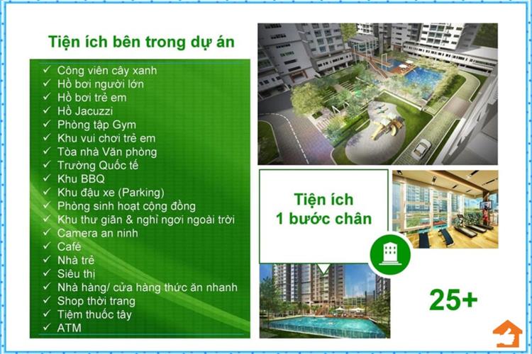Tiện ích nội khu dự án căn hộ Opal Central Park Bình Dương