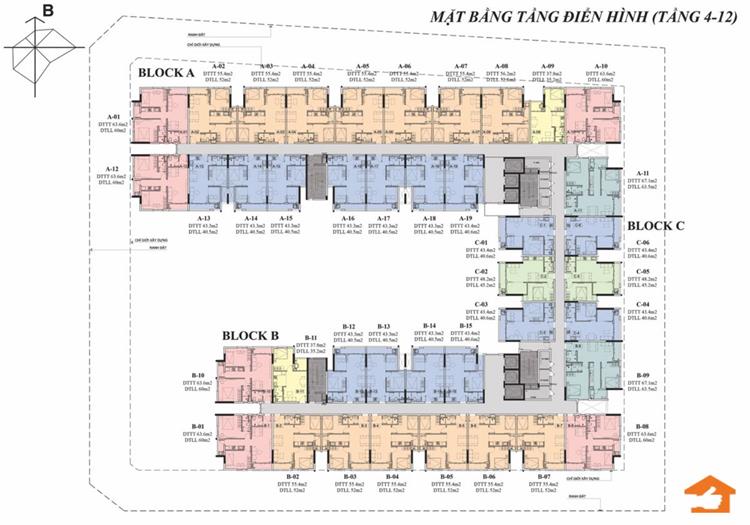 Mặt bằng dự án căn hộ Osimi Phú Mỹ