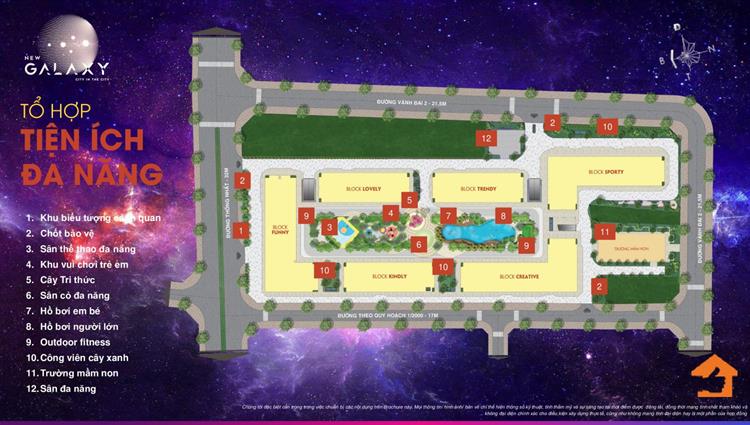 Tiện ích nội khu dự án căn hộ New Galaxy 