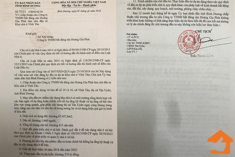 Pháp lý dự án Newtown 9 (Khu nhà ở Vĩnh Tân) Tân Uyên đã có sổ từng nền