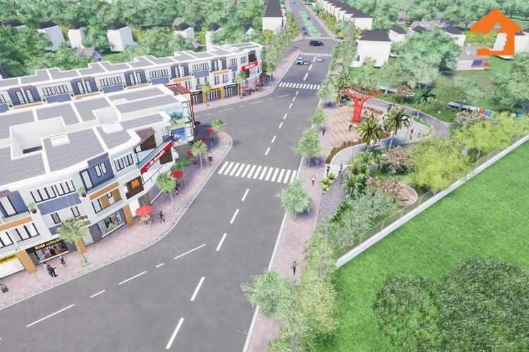 Phối cảnh cây xanh tại dự án nhà phố La Vela Garden Bình Dương