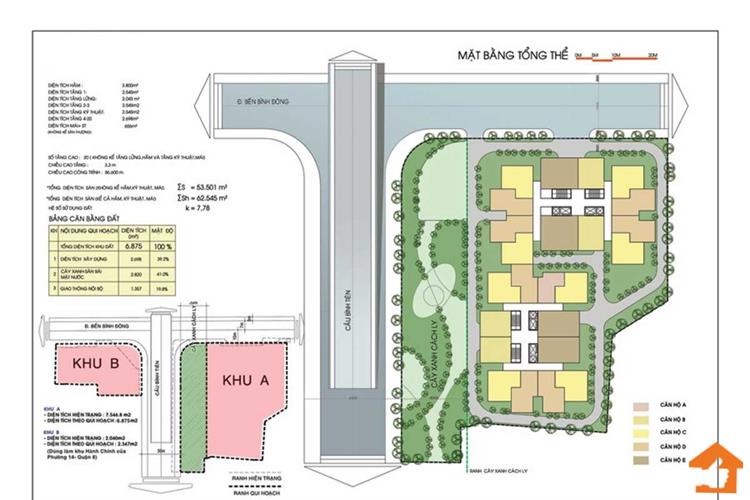 Mặt bằng dự án căn hộ D – Aqua Quận 8