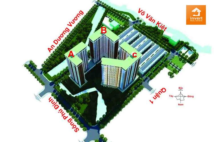 Mặt bẳng dự án căn hộ Asahi Tower tại đường An Dương Vương