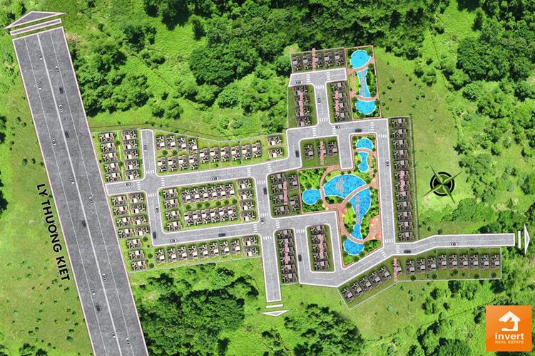 Mặt bằng phân lô chính thức dự án đất nền Pine Valley Bảo Lộc