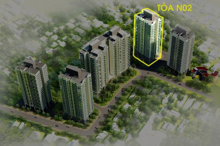 Mặt bằng Toà NO2 của căn hộ Berriver Jardin Hà Nội