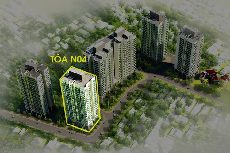 Mặt bằng Toà NO4 của căn hộ Berriver Jardin Hà Nội