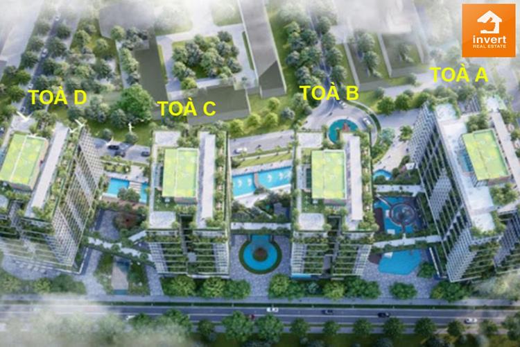 Phối cảnh 4 khối tháp của dự án căn hộ Sunshine Green Iconic 