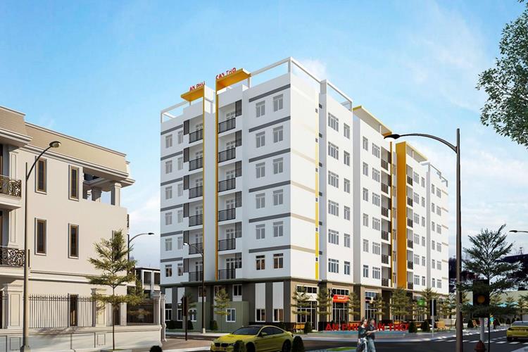 Mặt bằng cao 8 tầng của dự án Khu đô thị An Phú Cần Thơ