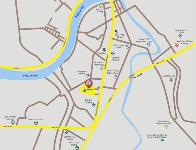 Vị trí dự án Khu đô thị An Phú Cần Thơ