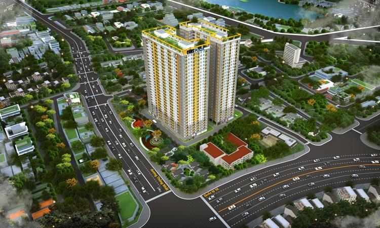 Phối cảnh dự án căn hộ Bcons Plaza Bình Dương