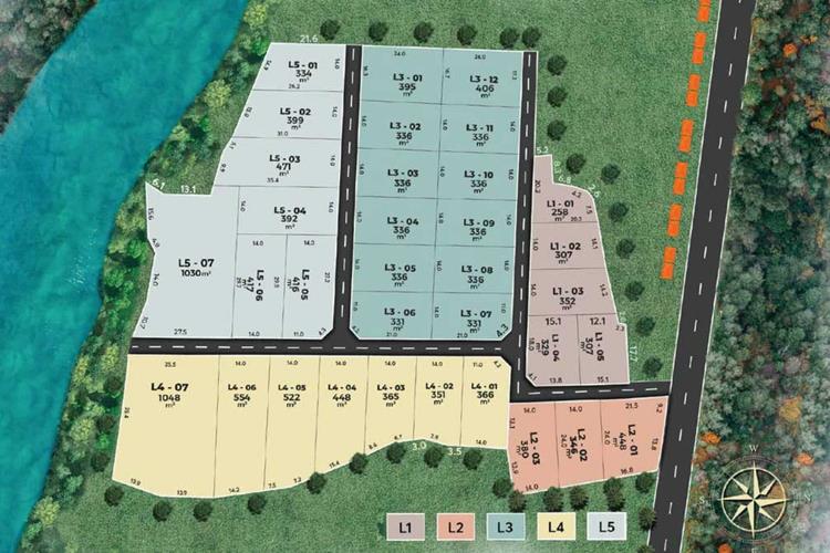 Mặt bằng dự án Fog Garden Bảo Lộc