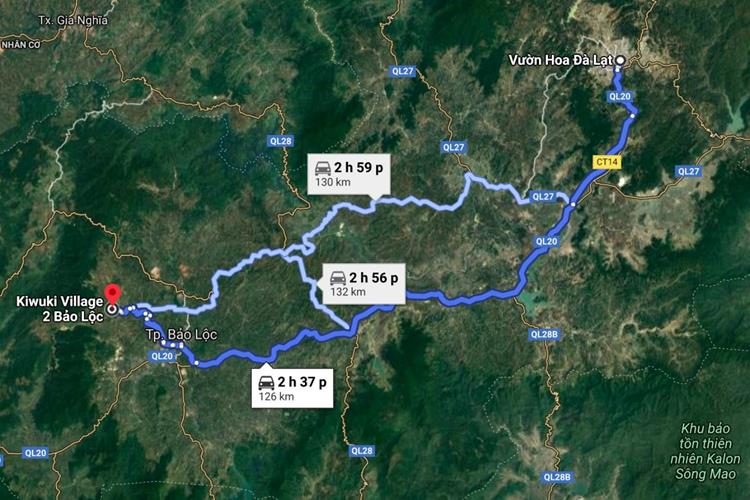 Vị trí dự án Kiwuki Village Bảo Lộc