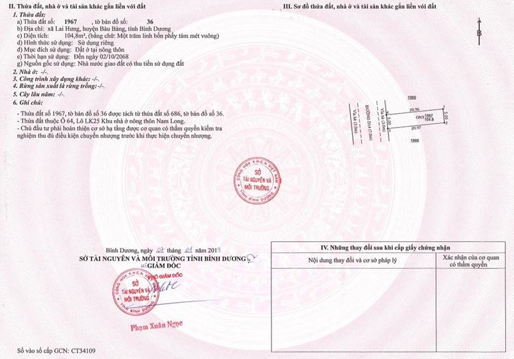 o608-749117 Dự án Nam Long TAT Bàu Bàng đã bàn giao sổ từng nền cho khách hàng