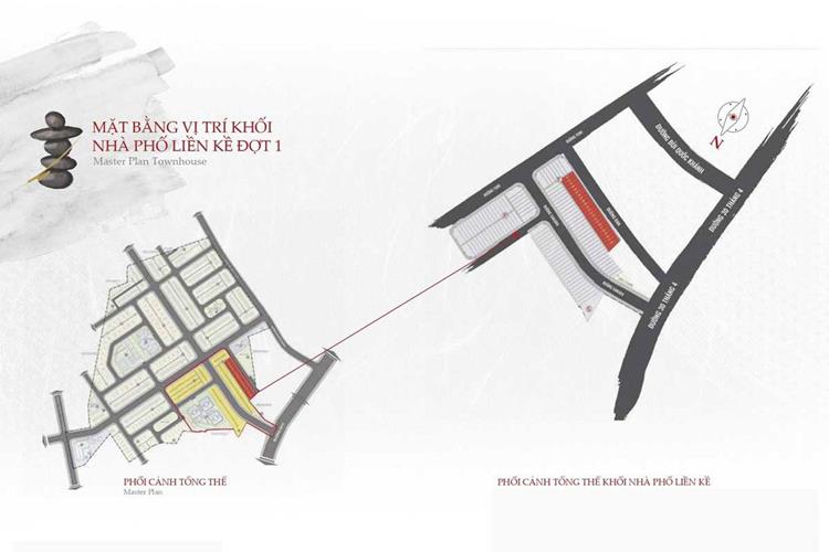 Mặt bằng phân lô giai đoạn 1 nhà phố Takara Residence Chánh Nghĩa
