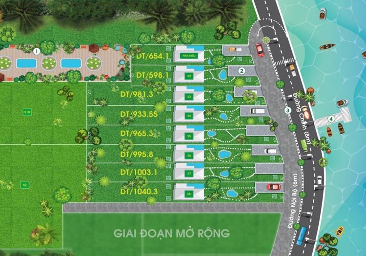 Mặt bằng phân lô dự án Bảo Lộc Gems Riverside