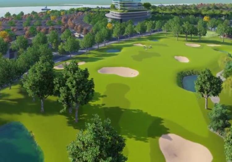 Phối cảnh Sân golf 18 lỗ (lỗ A)