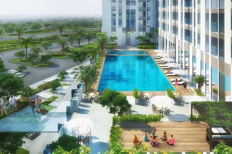 Hồ bơi trên cao dự án Centana City 