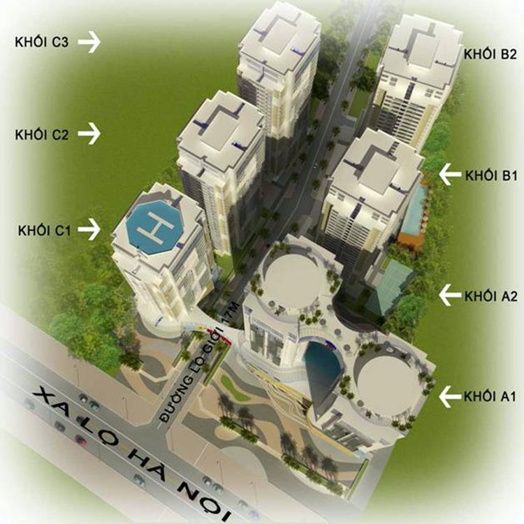 Mặt bằng tổng thể dự án căn hộ V-Citylight Biên Hoà