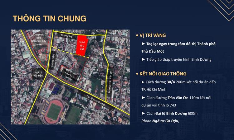 Vị trí dự án Happy One Central Bình Dương