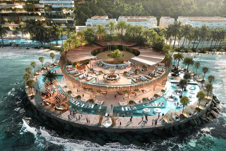 Quầy Bar với view trên cao vô cùng thoáng đãng