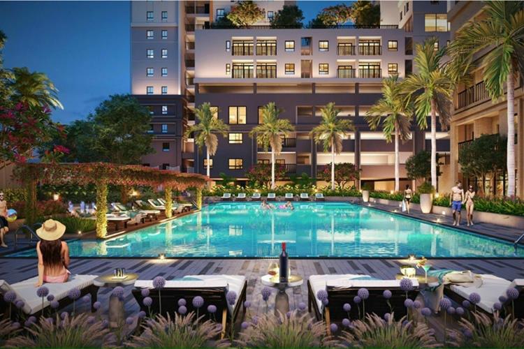 Hồ bơi tại dự án Biên Hòa Universe Complex