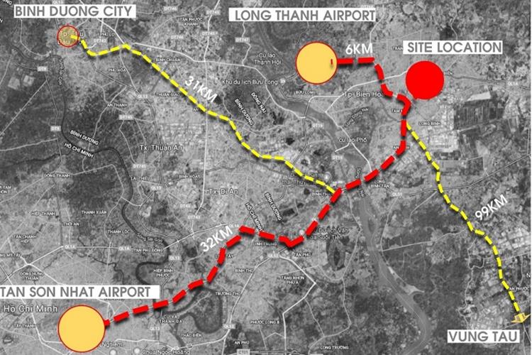 Vị trí khu căn hộ Biên Hoà Universe Complex
