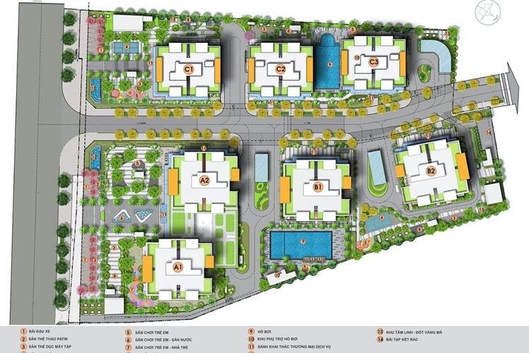 Mặt bằng tổng thể dự án Biên Hòa Universe Complex