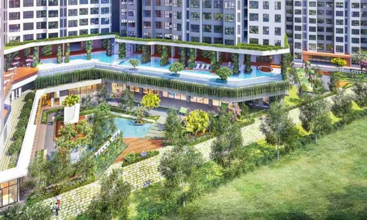Mảng xanh dự án Astar Garden Tower Thuận An