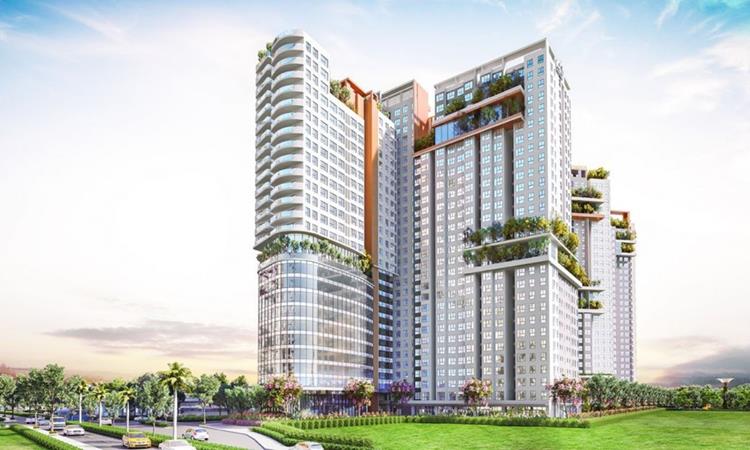 Phối cảnh dự án Astar Garden Tower Thuận An