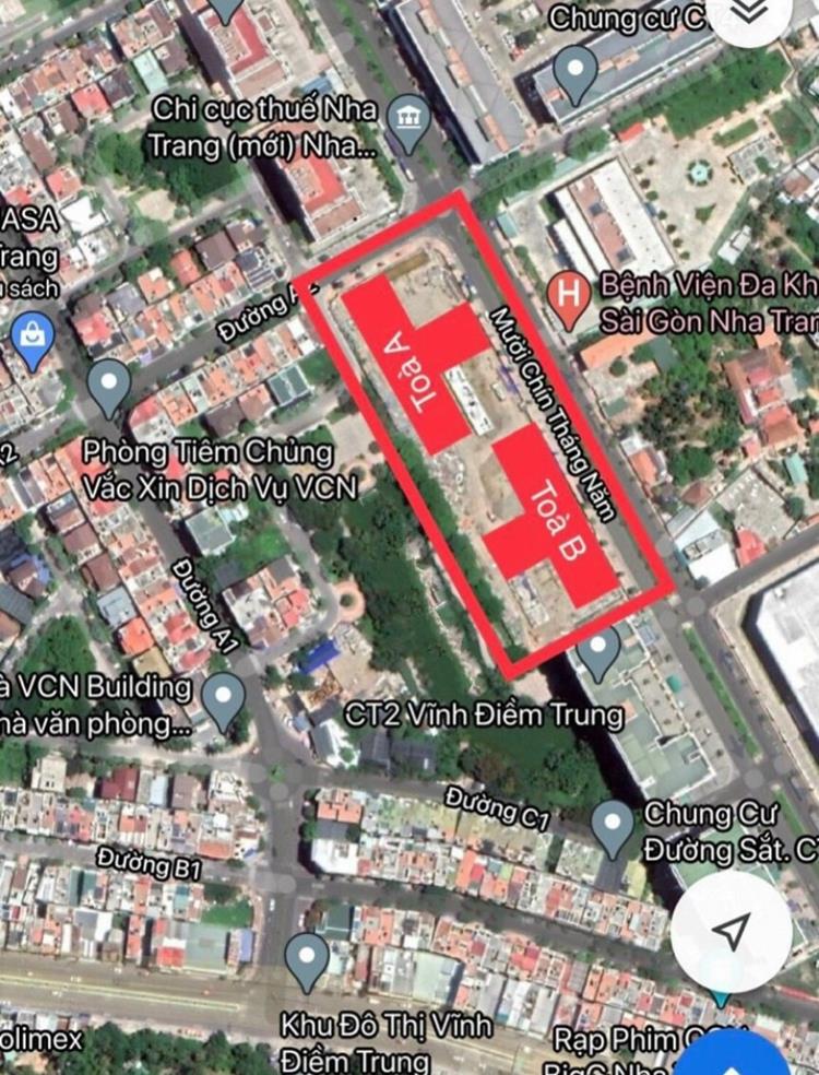 Vị trí đặc địa dự án Chung cư CT3 Vĩnh Điềm Trung