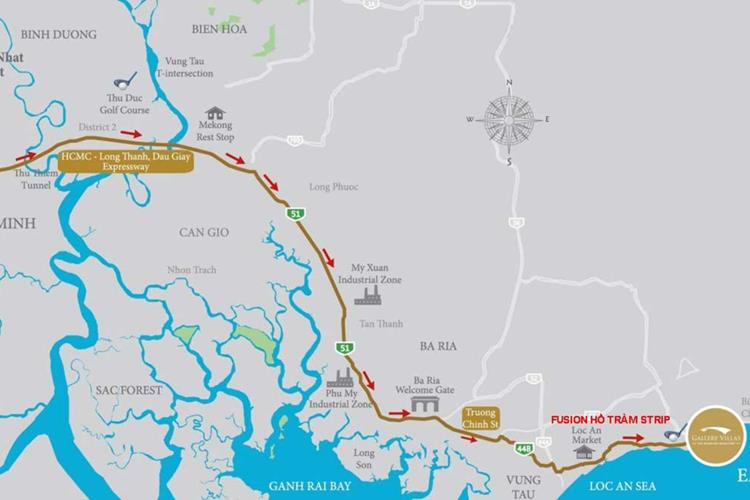 Vị trí dự án IXORA HỒ TRÀM 