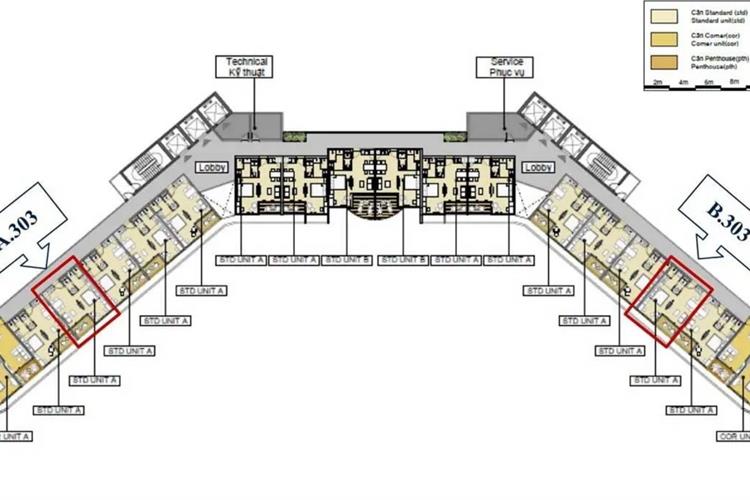 Mặt bằng IXORA Hồ Tràm