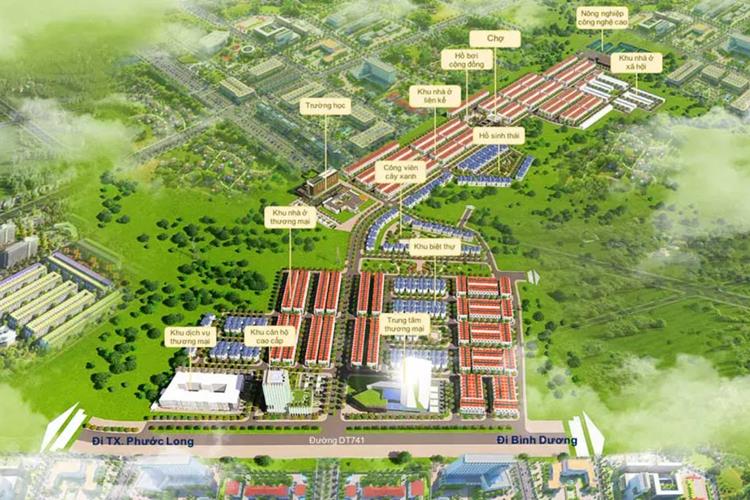 Sơ đồ tiện ích Felicia City Bình Phước