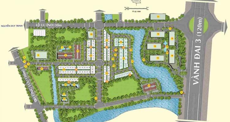 Mặt bằng tổng thể khu căn hộ MT Eastmark City