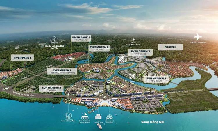 Mặt bằng tổng thể Aqua Riverside City Đồng Nai