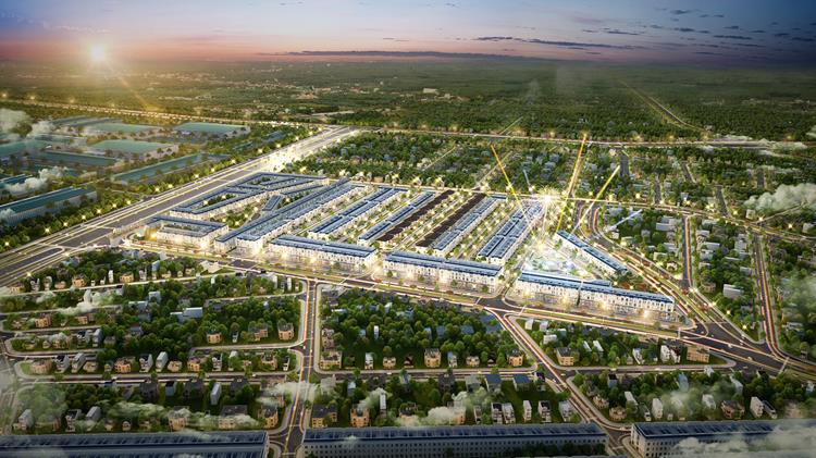 Phối cảnh dự án khu đô thị Đại Phước Molita Bàu Bàng