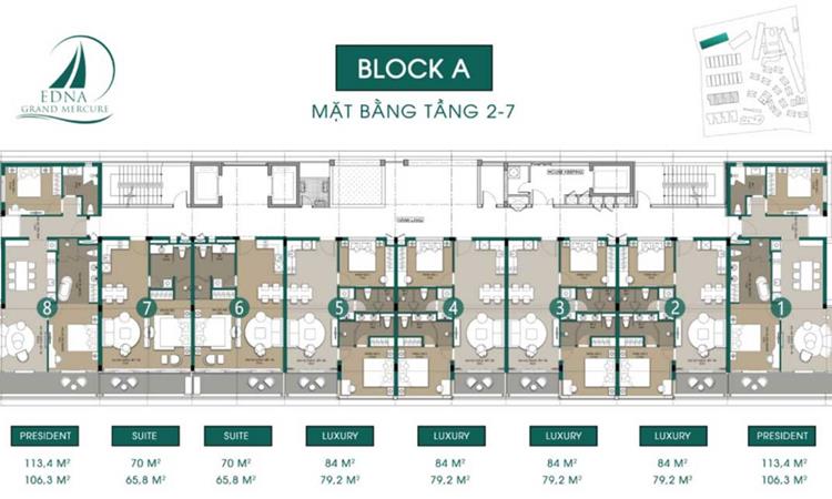 Mặt bằng Block A